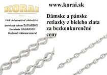 Retiazky z bieleho zlata od - KORAI