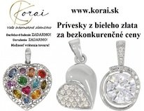 Prívesky z bieleho zlata od  KORAI