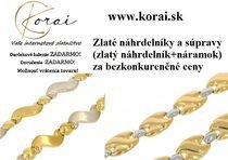 Zlaté náhrdelníky a súpravy  KORAI